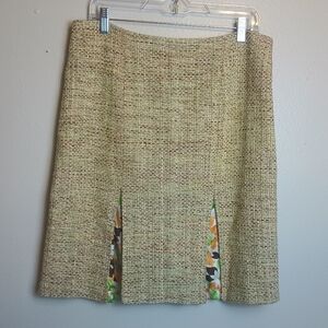 Symmetry Silk Tweed Skirt Vintage Size 10